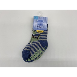 ABS Socken Dino blau